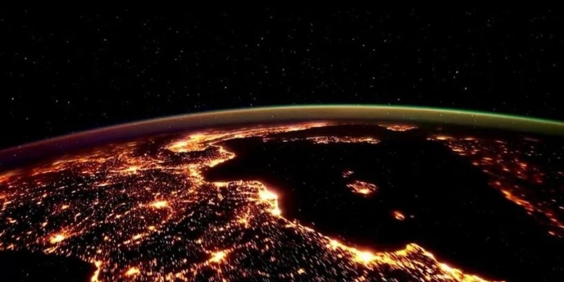 terre vu de l'espace